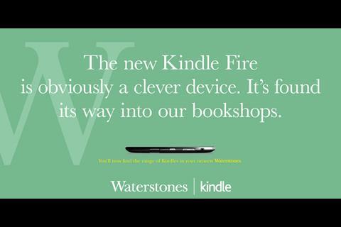 The new Kindle ad campaign from Waterstones